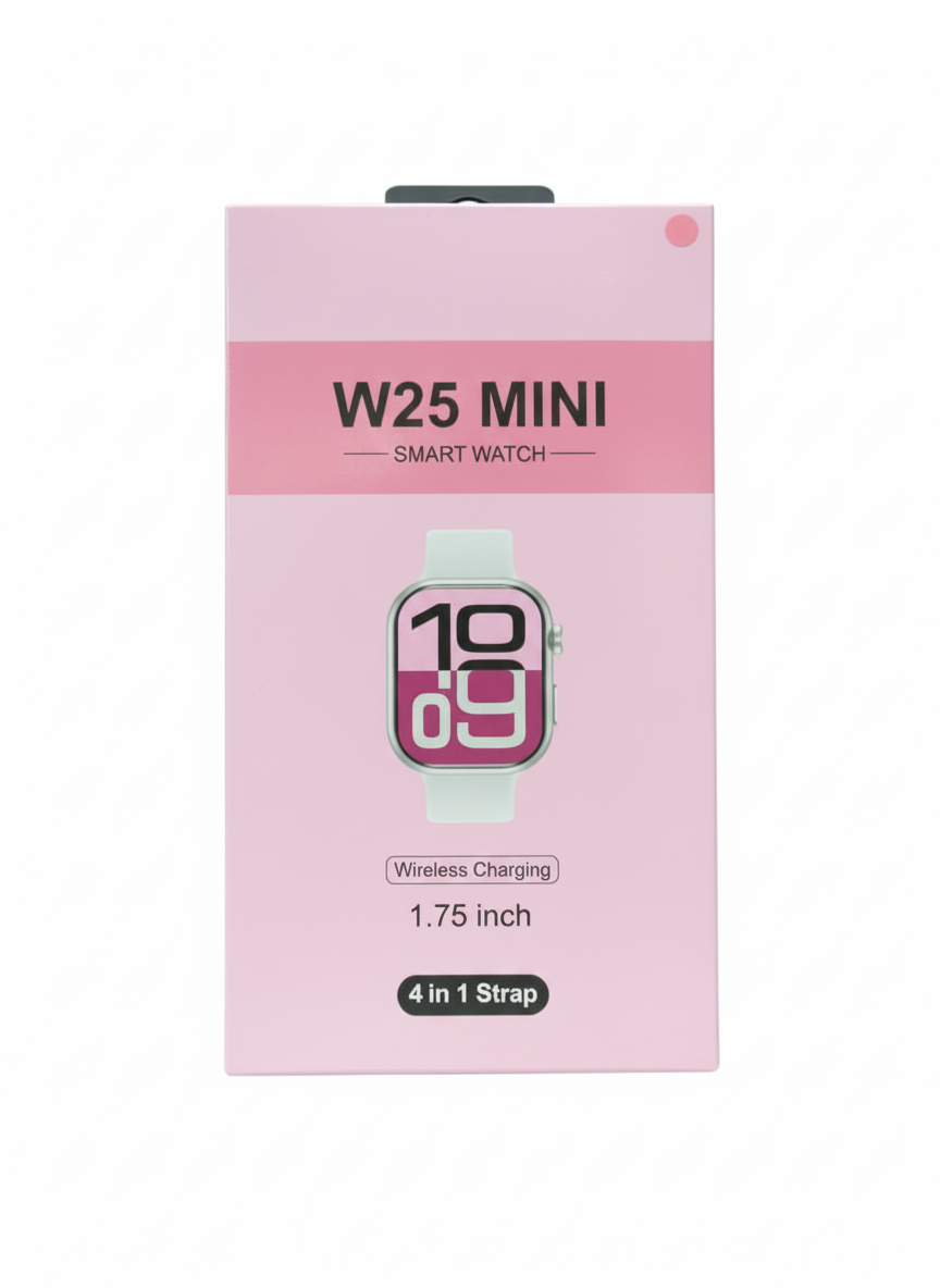 4 Straps W25 Mini Smartwatch