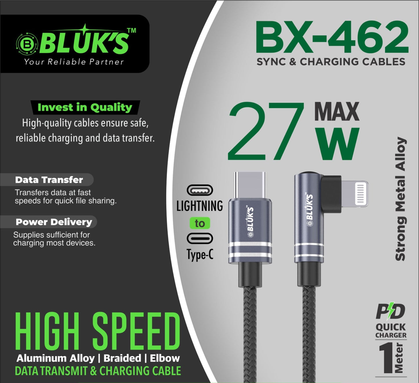 BX-462 Charging Cable IP (27W)