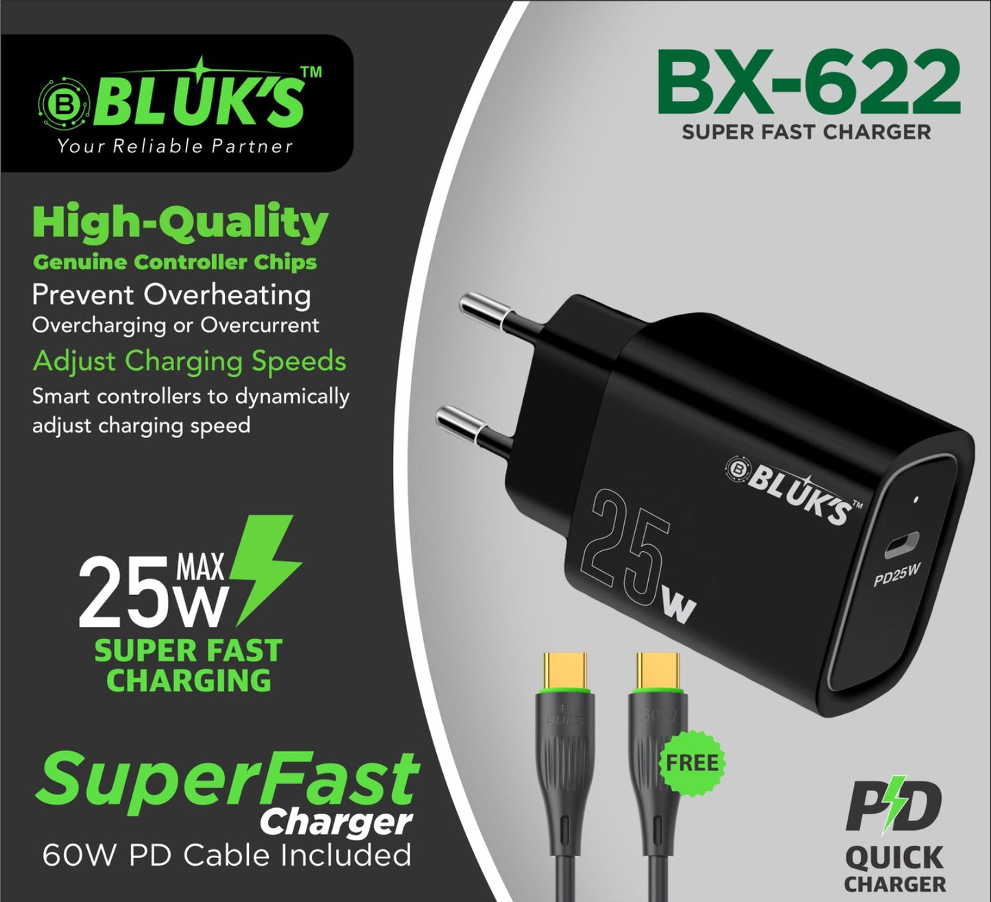 BX-622 Super Fast Charger 25W