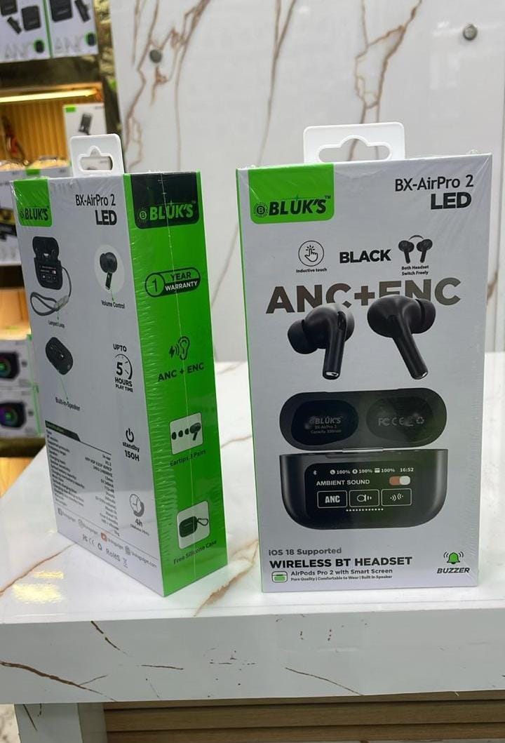 LED PRO 2 BLACK WITH ANC/ENC (1 YEAR WARRANTY)