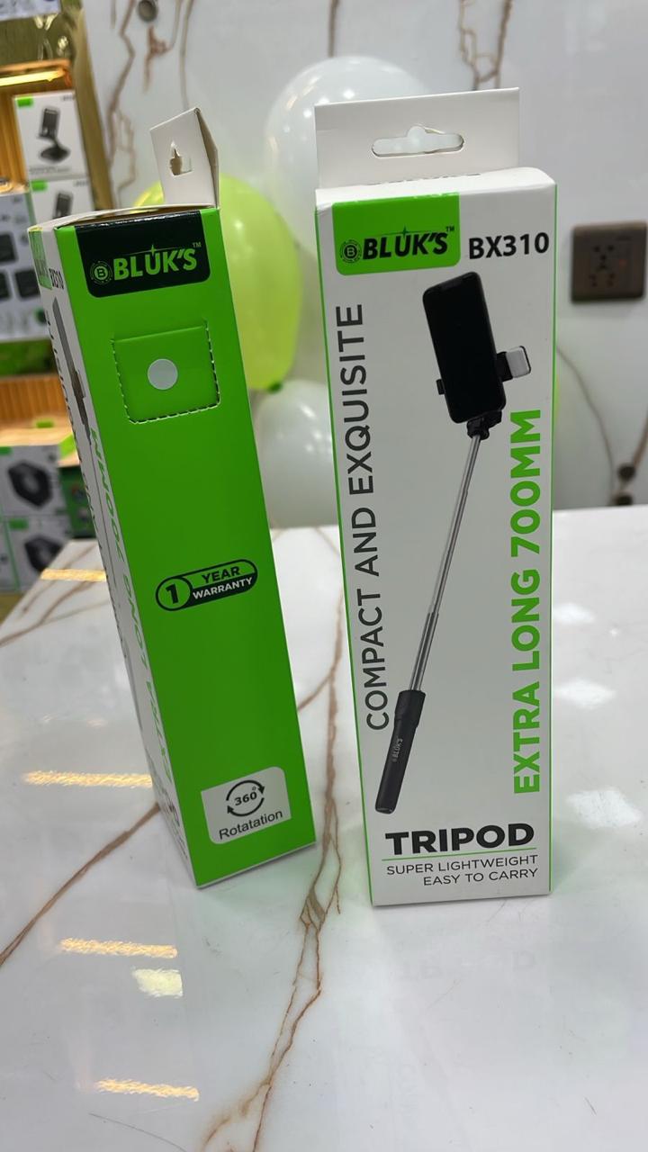 BX-310 Extra Long 700mm Selfie Stick + TriPod Stand (1 YEAR WARRANTY)