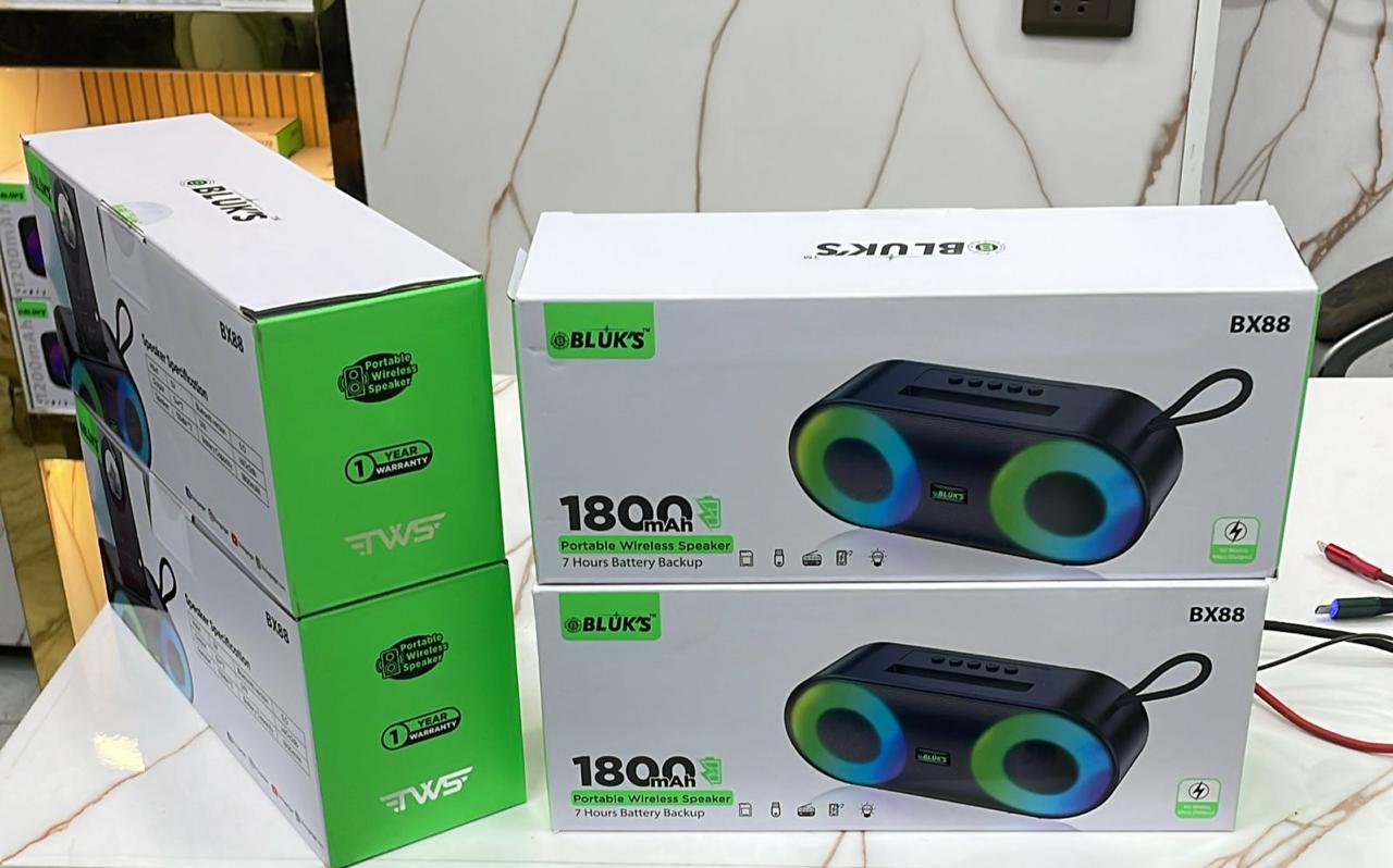 BX-88 Bluetooth Speaker  (1 YEAR WARRANTY)