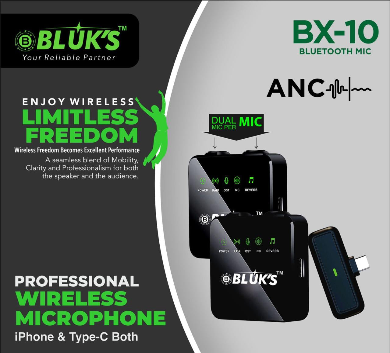 MIC BX-10  (1 YEAR WARRANTY)