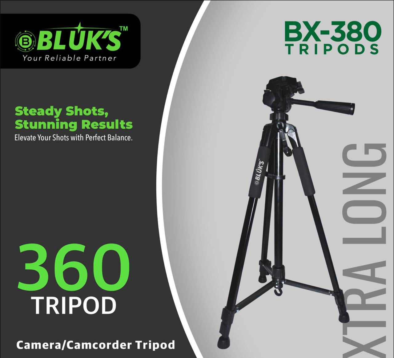 TRIPOD BX-380 (1 YEAR WARRANTY)