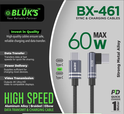 BX-461 Charging Cable TYPE C (60W)