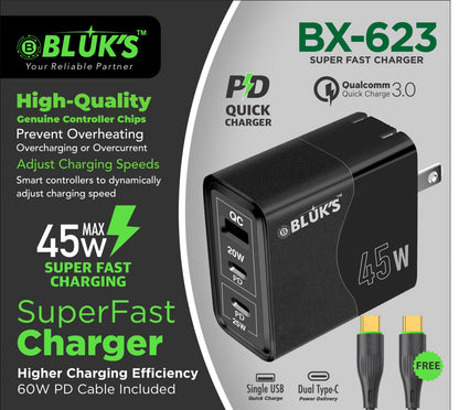 BX-623 Super Fast Charger 45W
